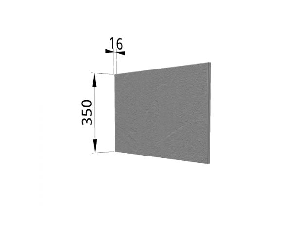 Панель торцевая (для шкафа горизонтального глубокого) ГПГ Лофт (Штукатурка серая) в Новосибирске