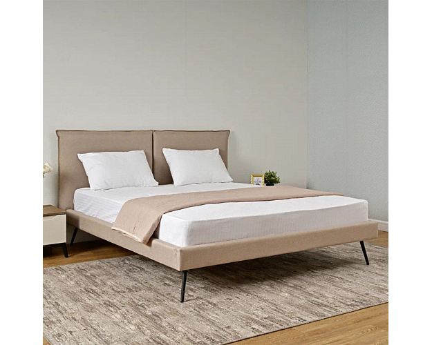 Кровать с ортопедическим основанием 1600 Сильвия лагуна беж