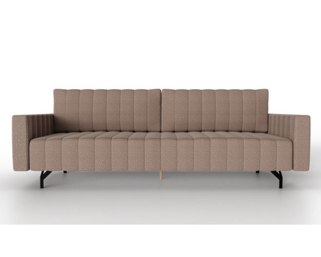 Хьюго-2 Диван прямой трёхместный (Светло-коричневый, ткань RICO 109)