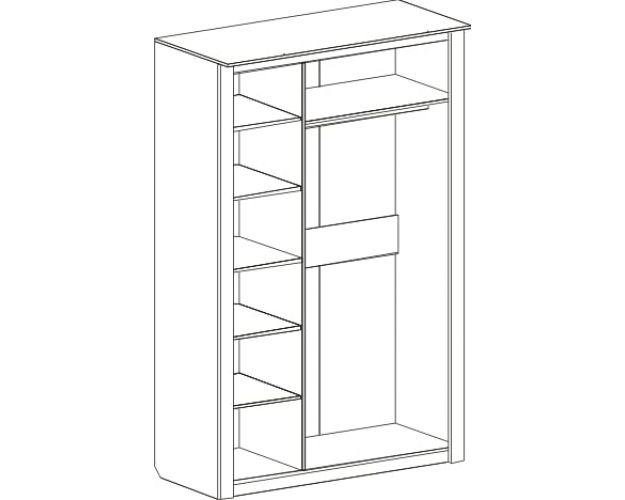 Шкаф трехстворчатый Элана бодега белая