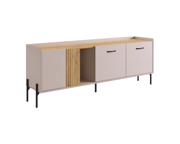 Модульная гостиная Доминика К4 кашемир / дуб крафт золотой