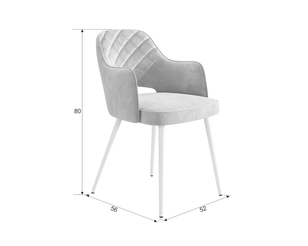 Стул Оксфорд кофе (велюр) / черный