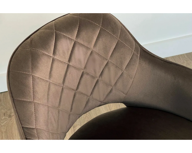 Стул Оксфорд кофе (велюр) / черный