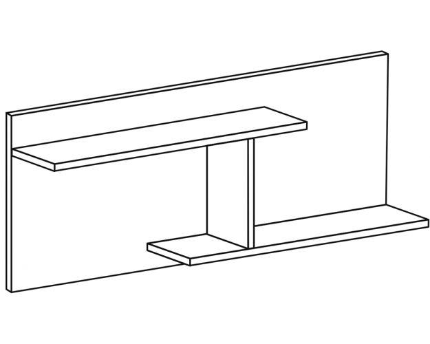 Полка ПЛ 501М Гостиная Италия М (венге)