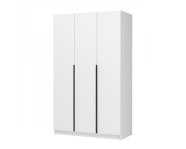 Шкаф трехдверный ШК 02 Лион белый шагрень