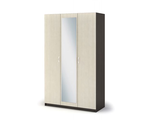 Шкаф трехстворчатый ШК 553 Basya венге / белфорт