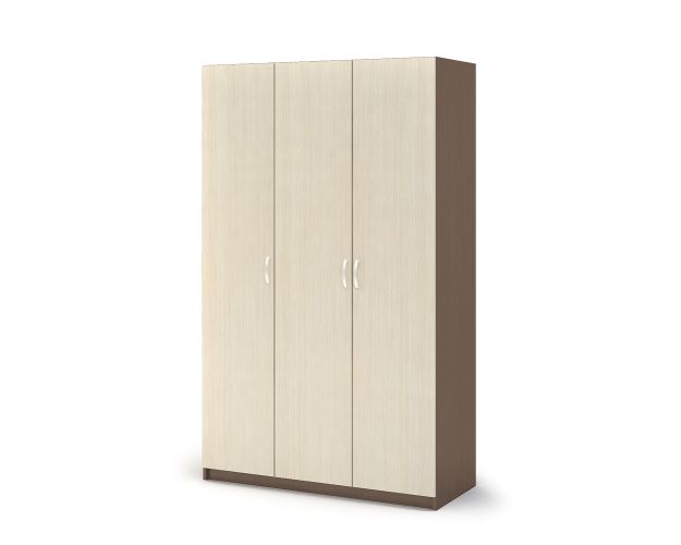 Шкаф распашной 3 створки ШК 557 Спальня Basya (шимо темный/светлый)