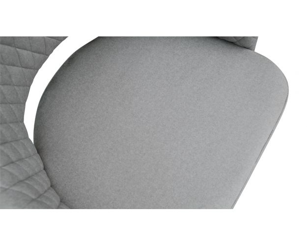 Стул «Калипсо» К1К Белый/Микровелюр Jercy Silver