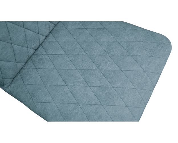 Стул «Стенли» К1С Белый/Микровелюр Duna Dustry Blue