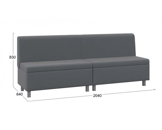 Диван угловой Каир ГН №3 исп.2 велюр Camaro 18 серый