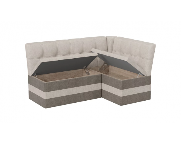 Скамья угловая Оскар исп. 2 Wellmart Dark Beige / Latte