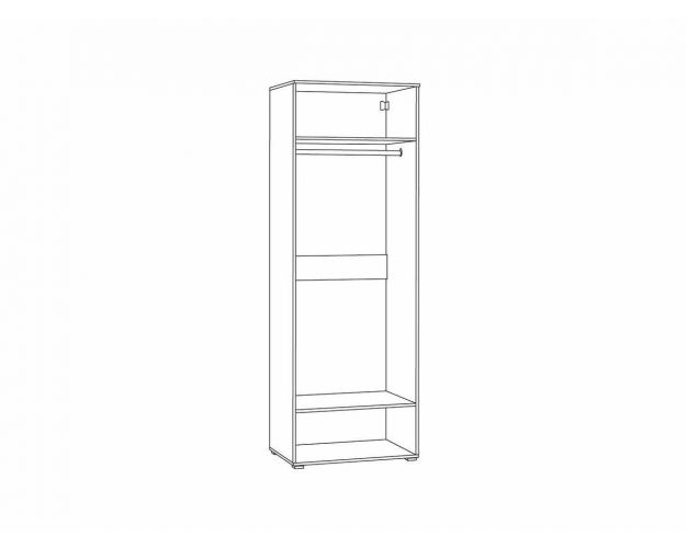 Шкаф двухстворчатый Остин 13.224 белый шагрень / дуб вотан 