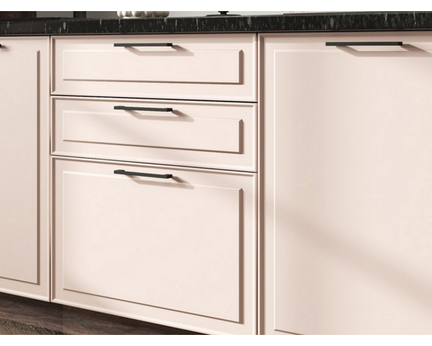 Кухонный гарнитур Сиена пудрово-розовый