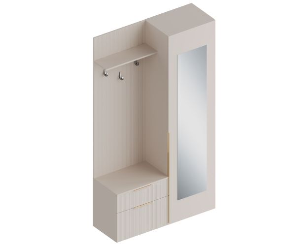 Прихожая с пеналом Тефия правая софт сантьяго / тефия